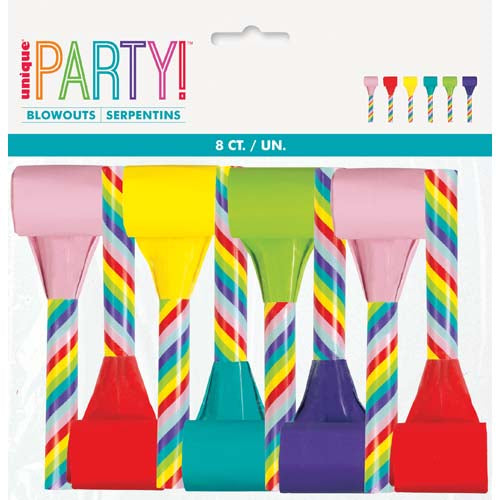 Unique Blowouts A Pack Of 8pcs Assortment Colours