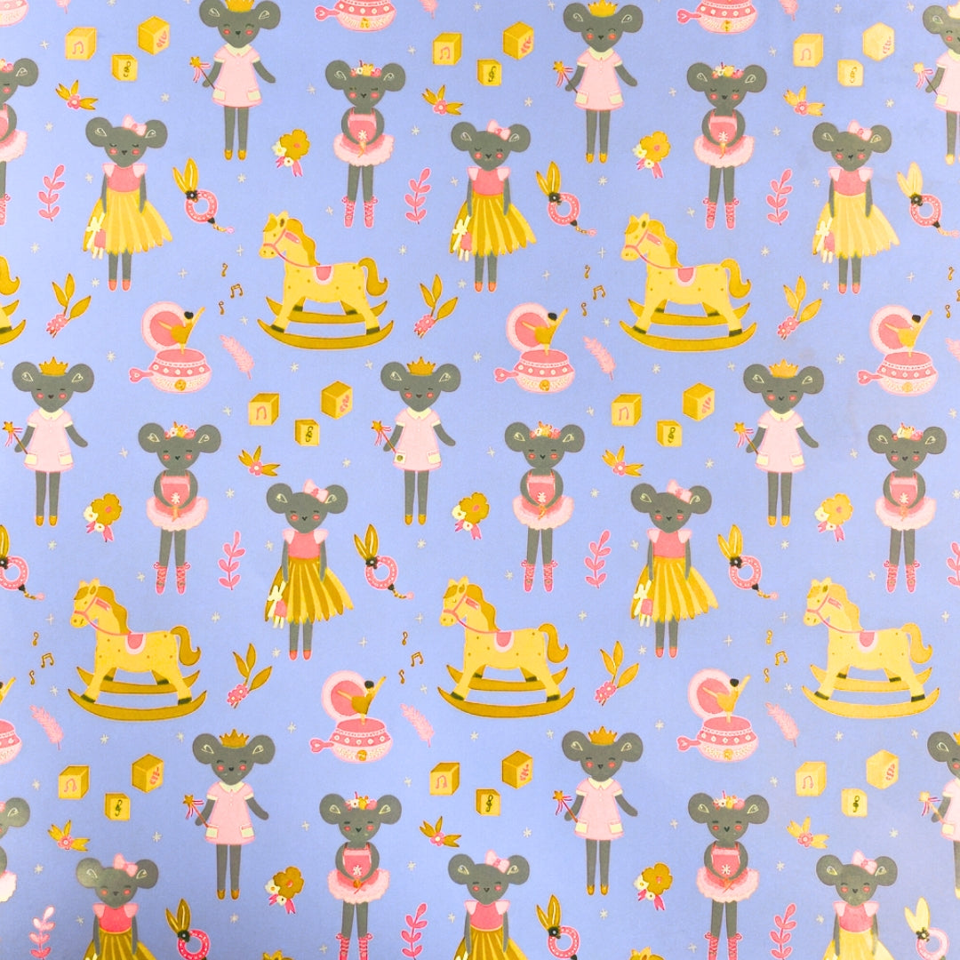 Gift Wrapping Paper Single Sheet 50 x 70cm - Girl Toy Room