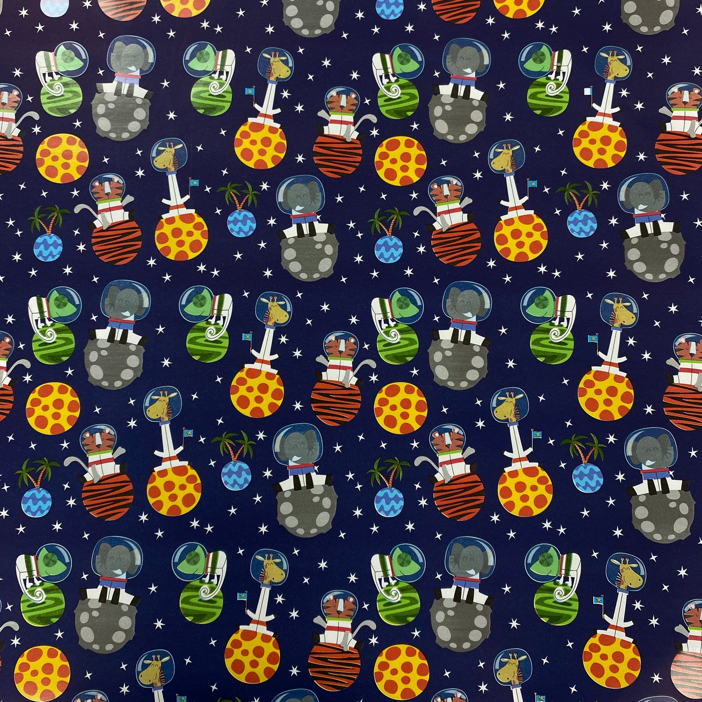 Gift Wrapping Paper 50 x 70cm Zoo Space