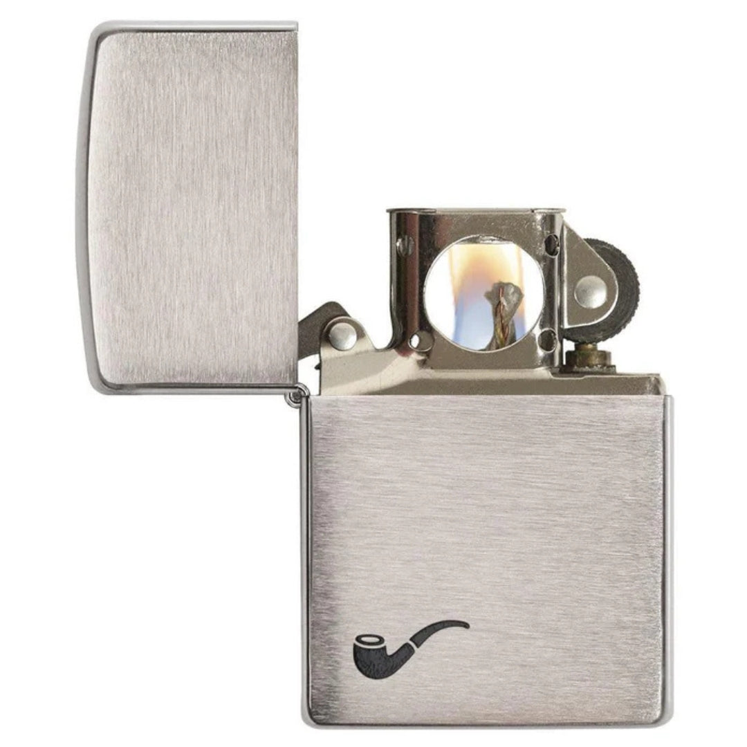 Zippo 200pl Pipe Brushed Chrome