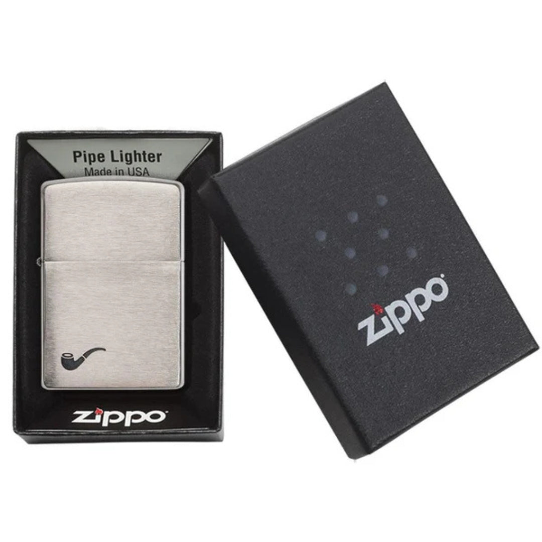 Zippo 200pl Pipe Brushed Chrome