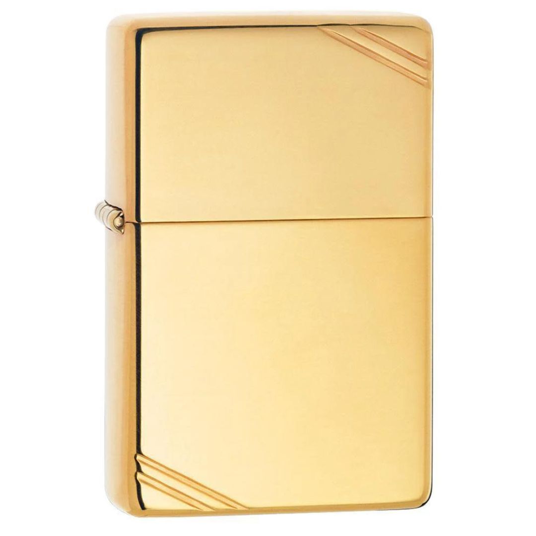 Zippo 270 Vintage High Polish Brass With Slashes