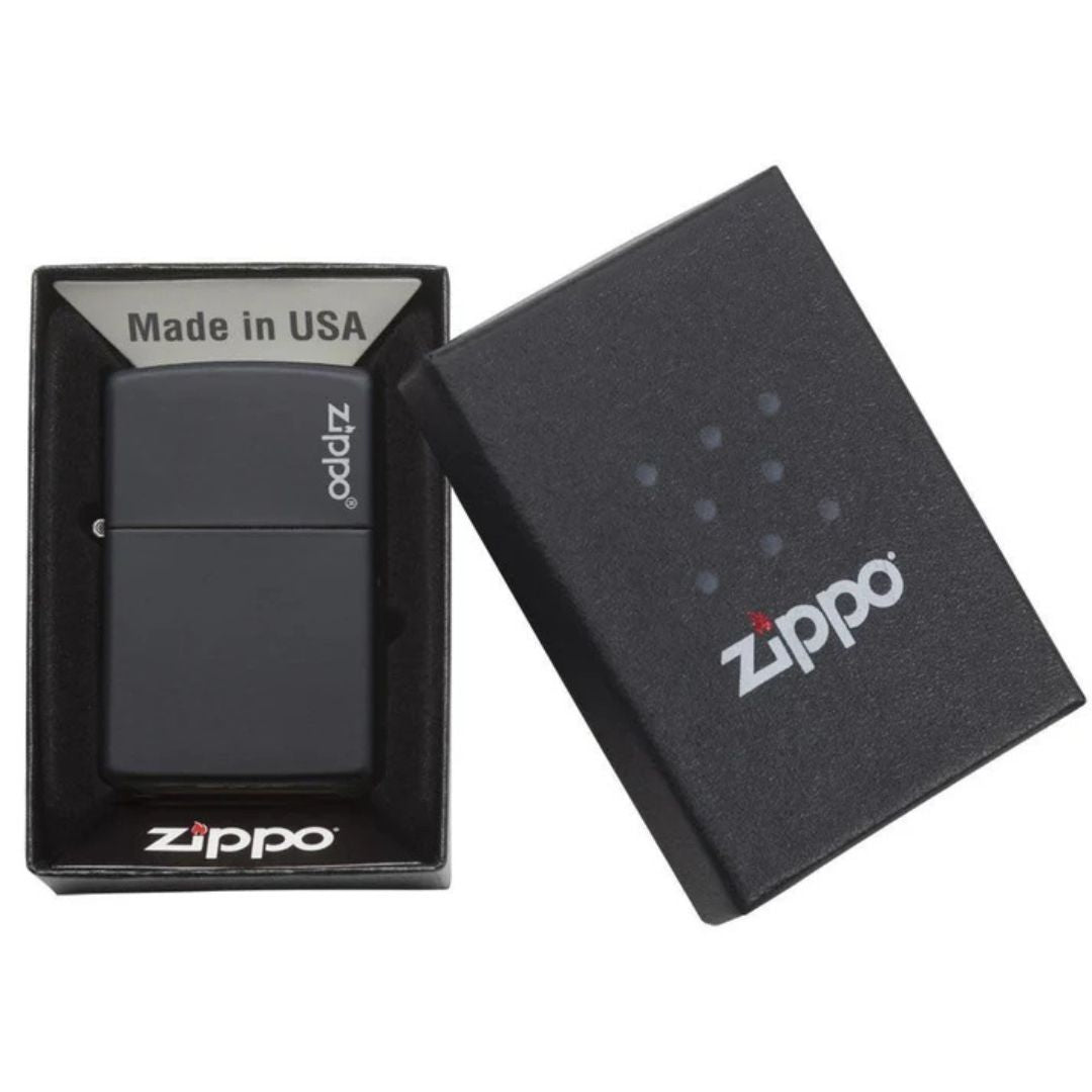 Zippo 218zl Classic Black Matte With Zippo Logo