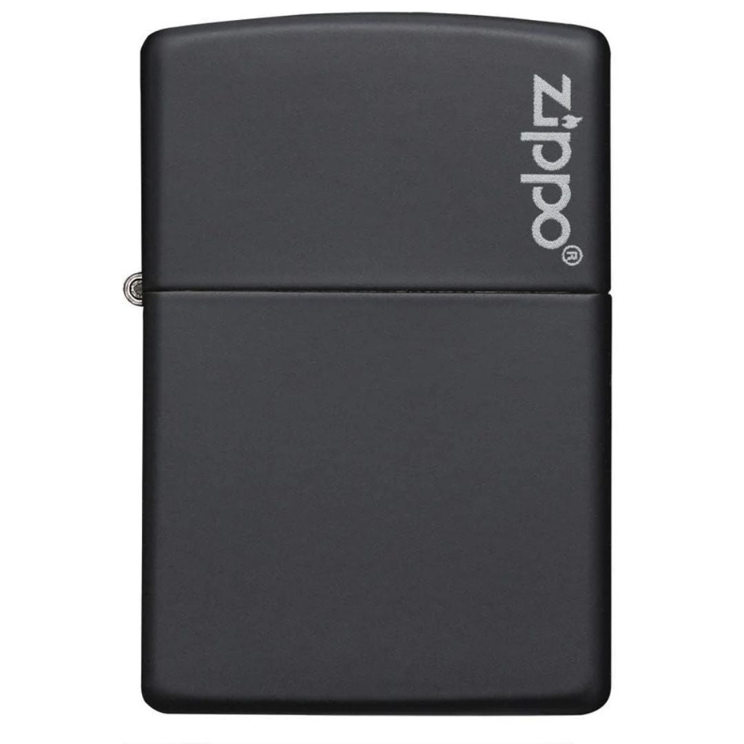 Zippo 218zl Classic Black Matte With Zippo Logo