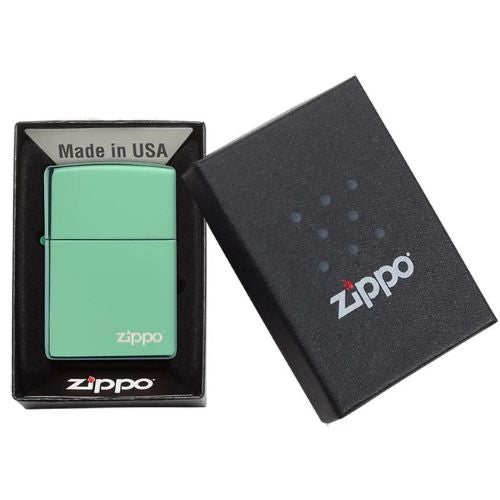 Zippo 28129zl High Polish Green With Zippo