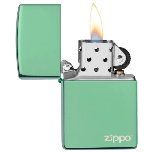 Zippo 28129zl High Polish Green With Zippo