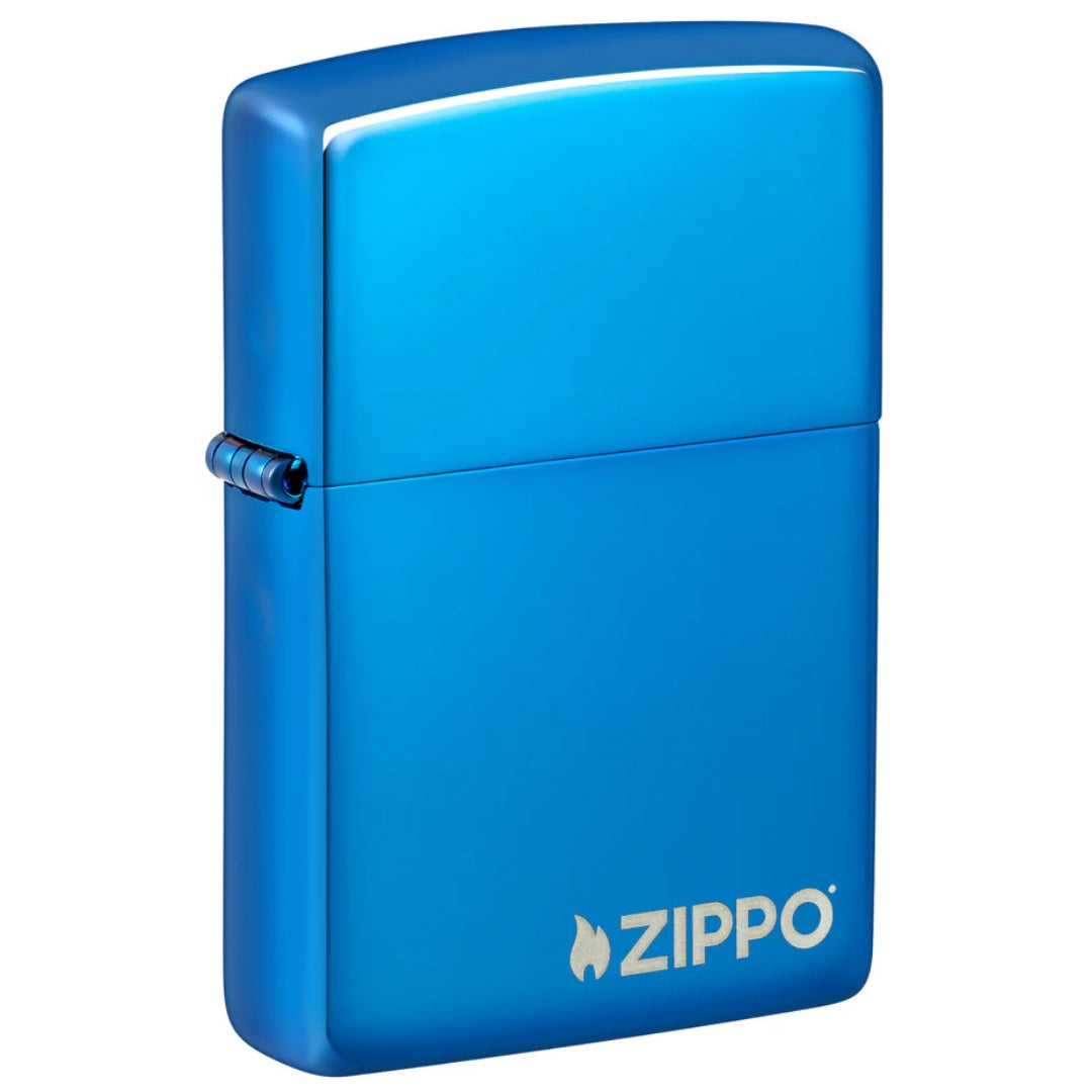 Zippo 20446zl Classic High Polish Blue Zippo Logo