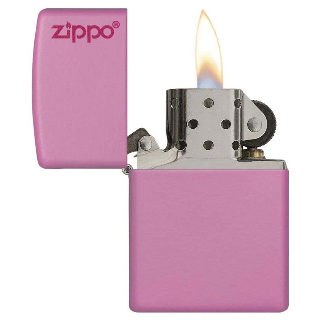 Zippo 238zl Classic Pink Matte Zippo Logo