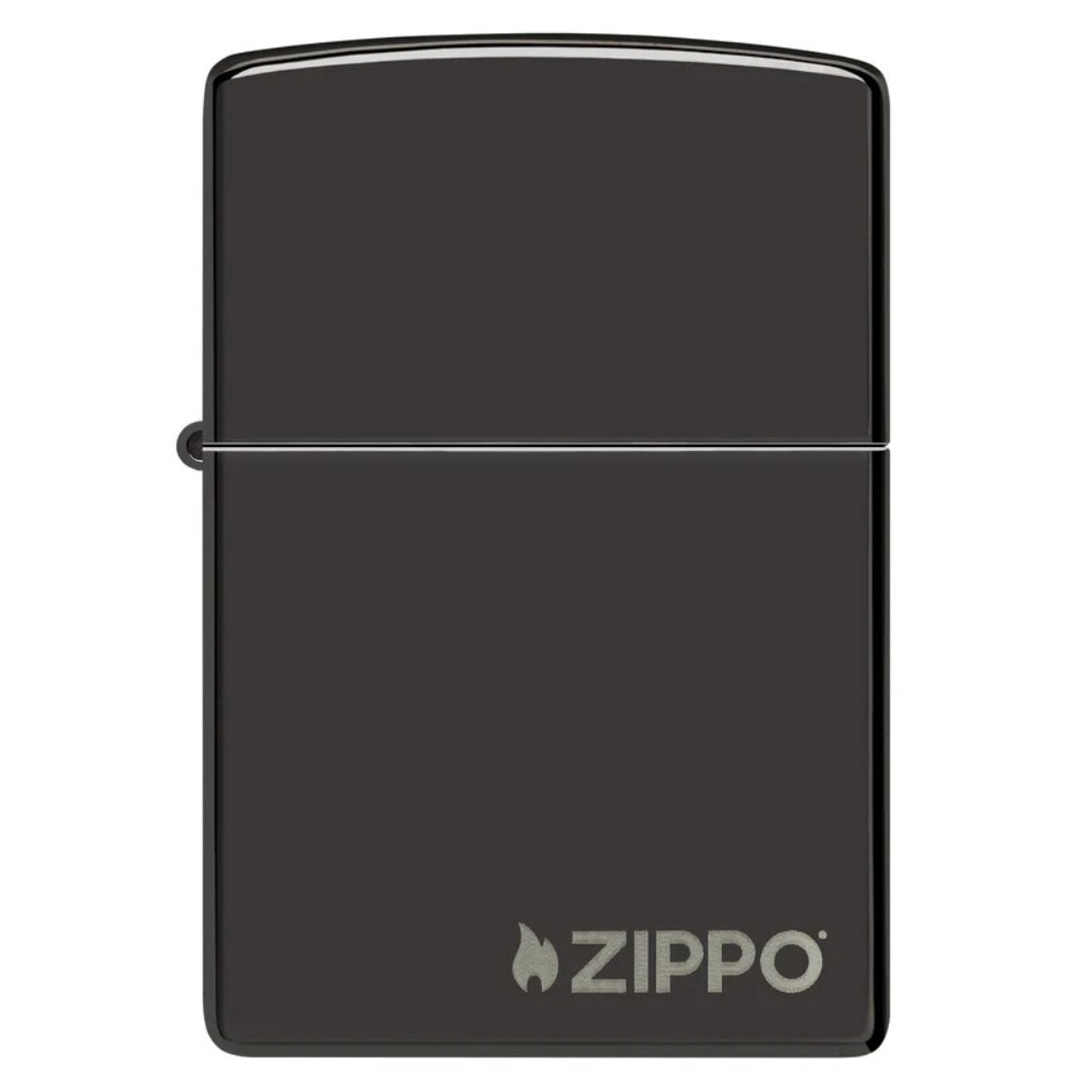 Zippo 24756zl Classic High Polish Black Zippo Logo