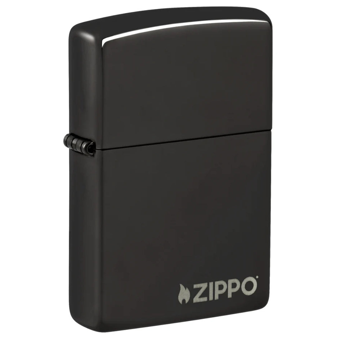 Zippo 24756zl Classic High Polish Black Zippo Logo