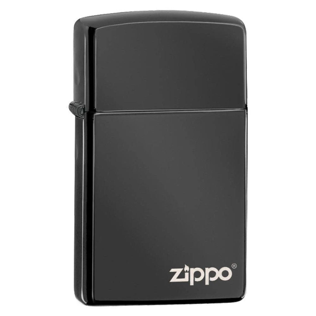 Zippo 28123zl Slim High Polish Black Zippo Logo