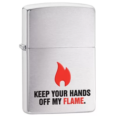 Zippo 28649 Keep Your Hands Off Design