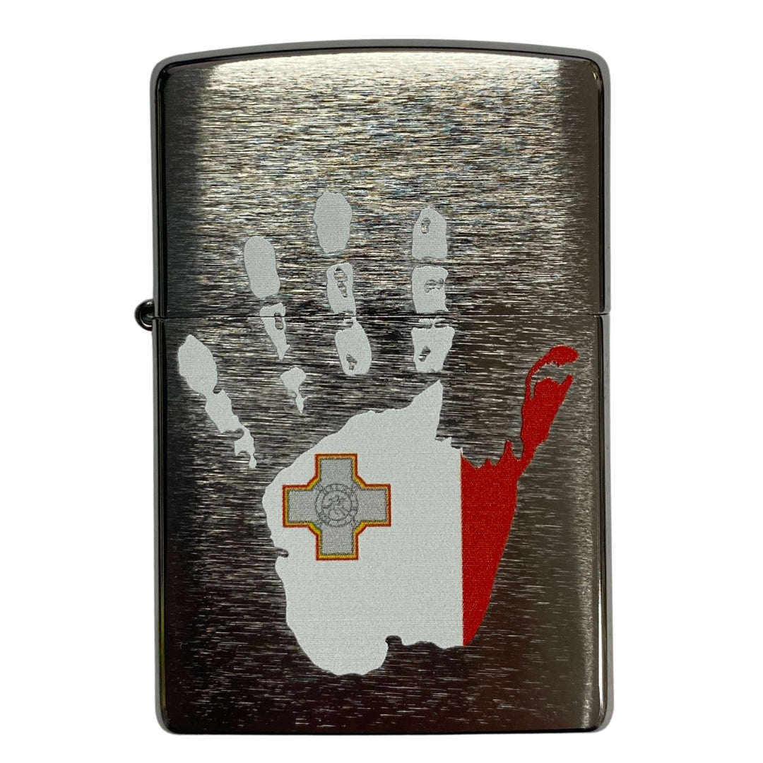 Zippo 200 Flag Malta Hand