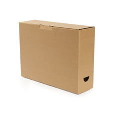 Box File Archive Cardboard Brown 11 x 34 x 26cm