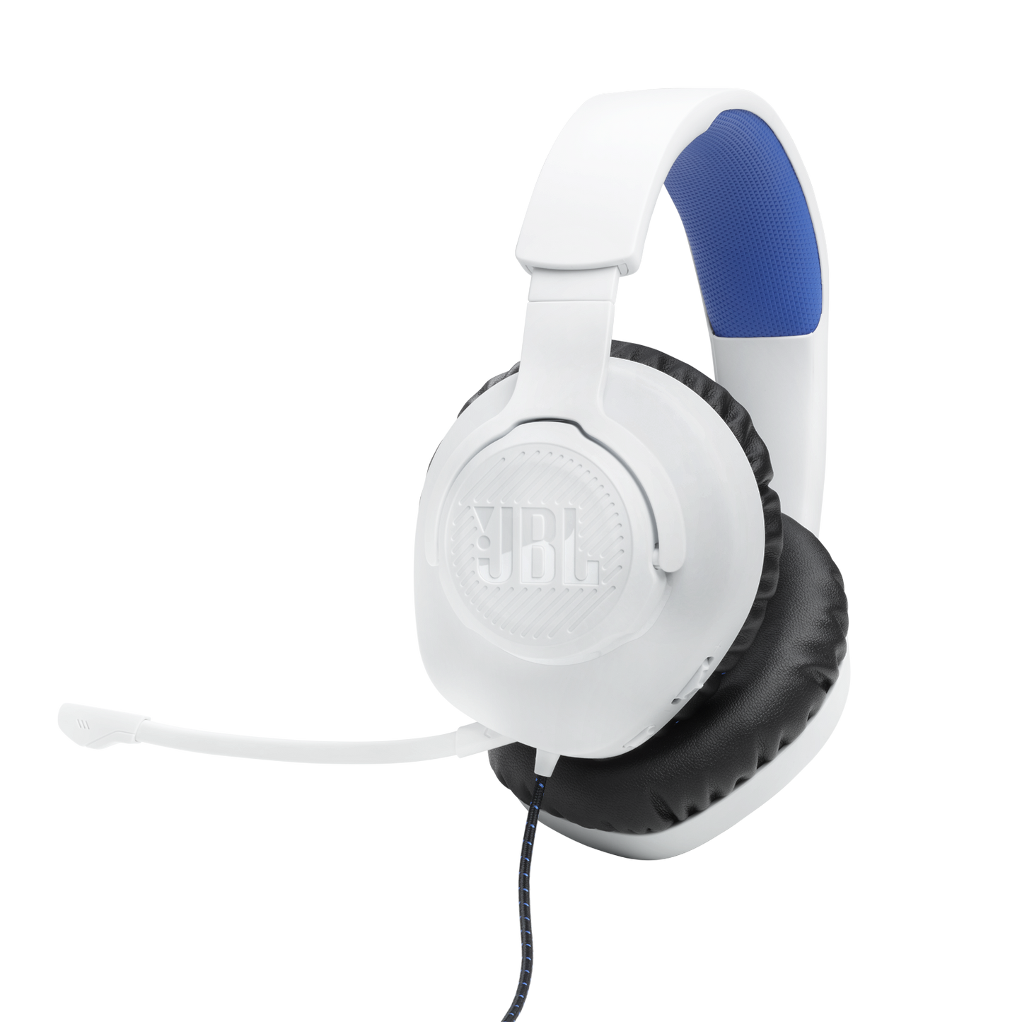 JBL Quantum 100P Console Headphones - White/Blue