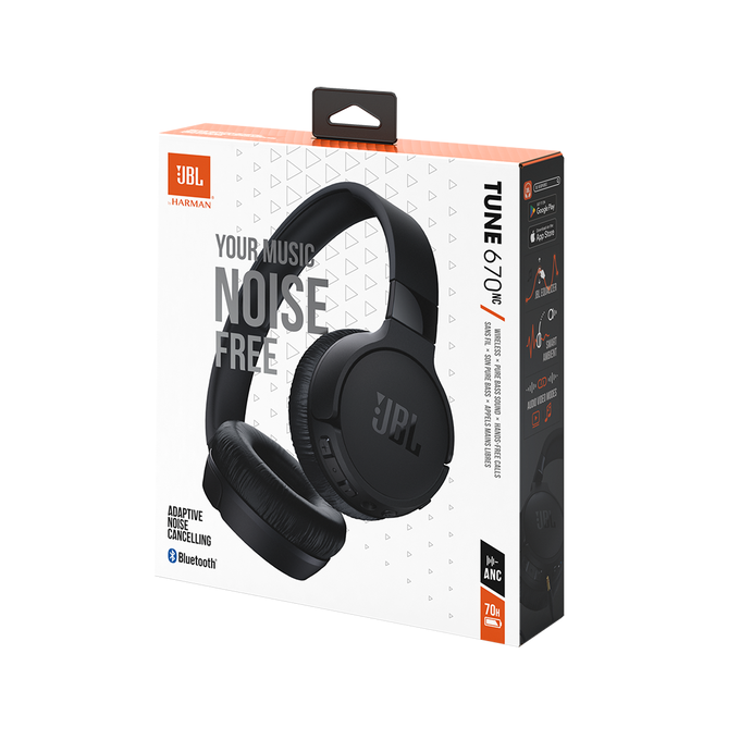 JBL Wireless Headphones Tune670nc - Black