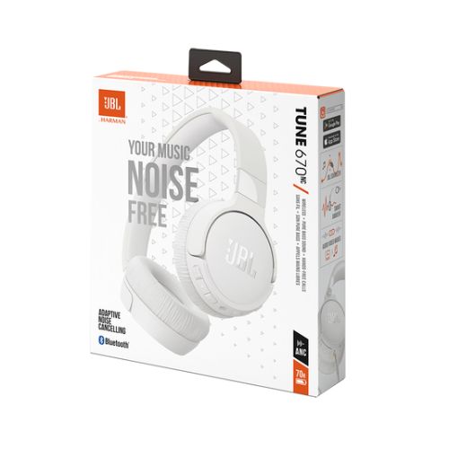 JBL Wireless Headphones Tune670nc - White