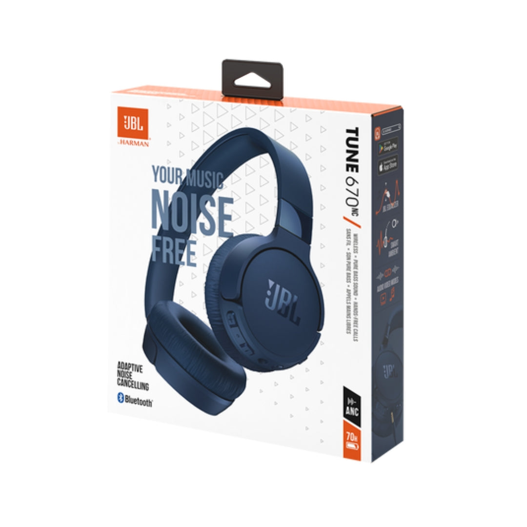 JBL Tune670nc Wireless Headphones - Blue