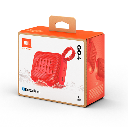 JBL Go4 Portable Bluetooth Speaker - Red