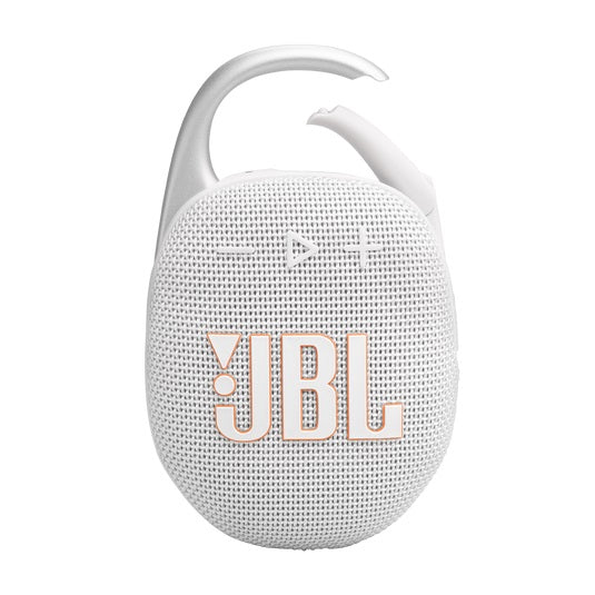 JBL Clip 5 Portable Bluetooth Speaker - White