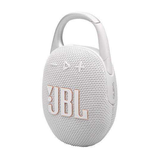 JBL Clip 5 Portable Bluetooth Speaker - White