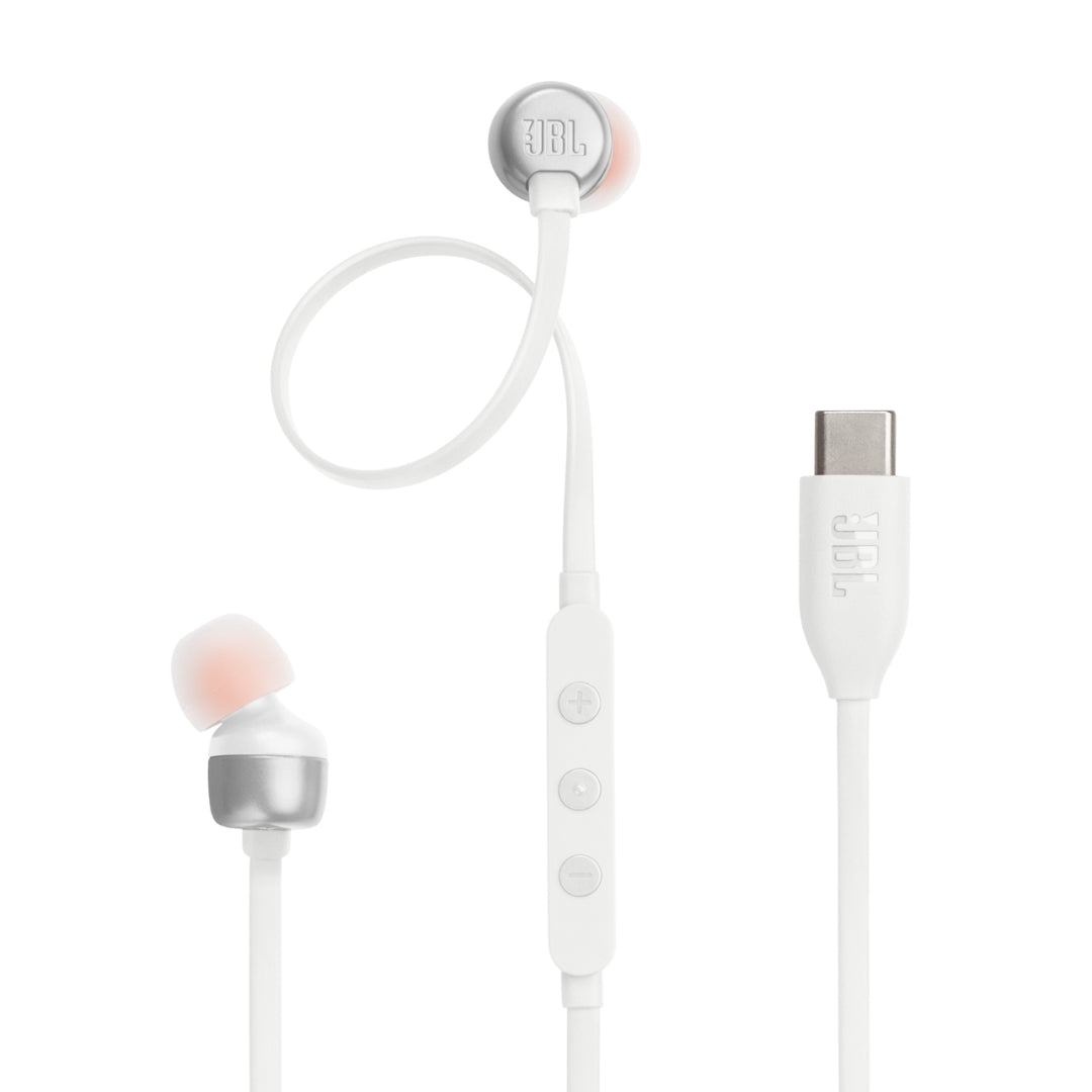 JBL Tune310c USB-C Earphones - White