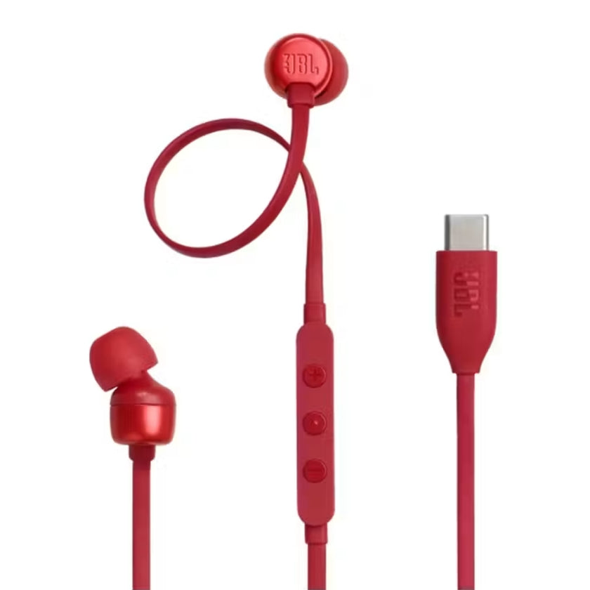 JBL USB-C Earphones - Tune 310C - Red