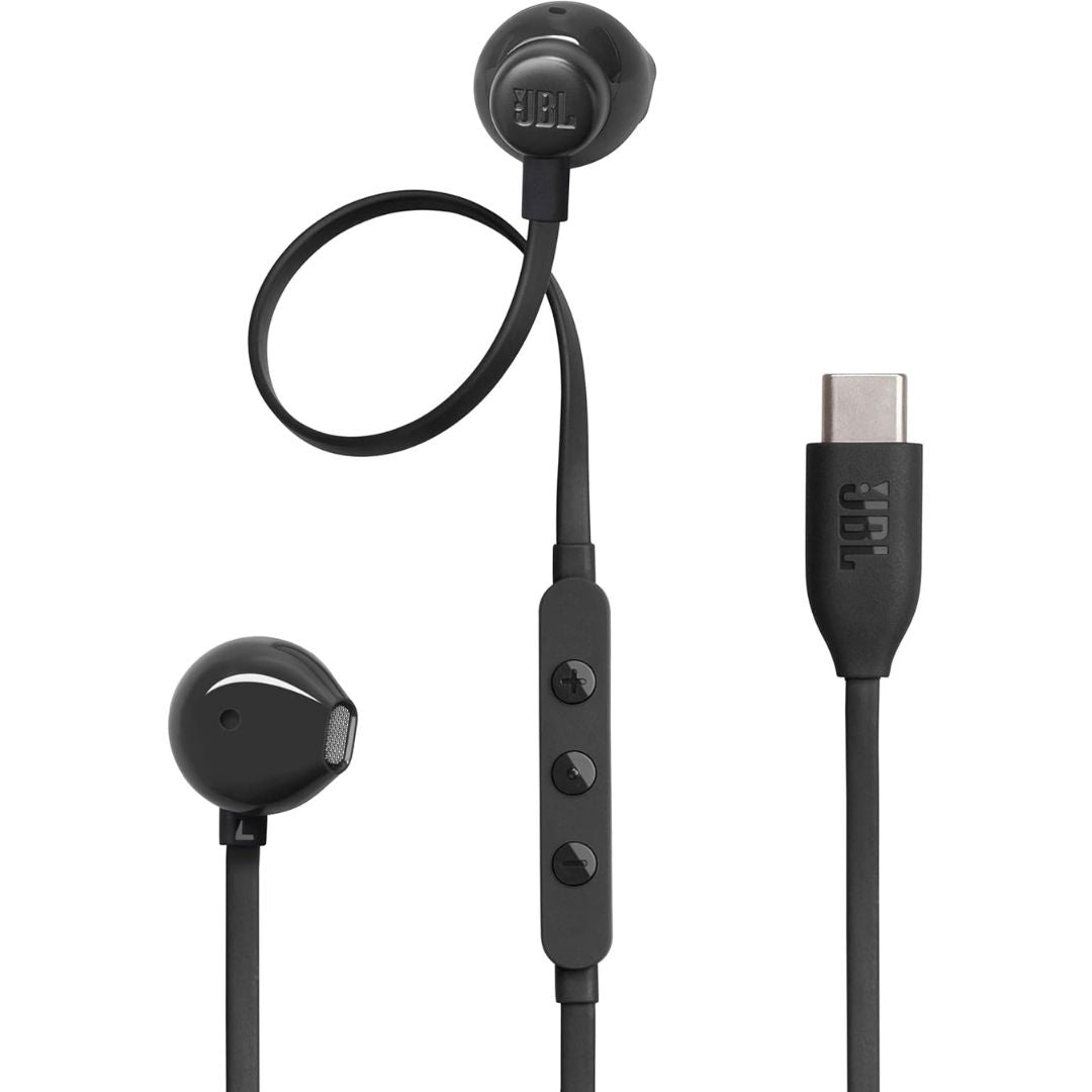JBL Earphones Tune 305C USB-C (C Type Cable) - Black