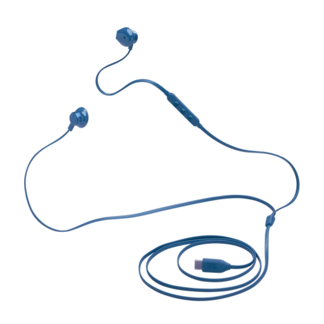 JBL Tune 305C USB-C Earphones (C-Type Cable) - Blue