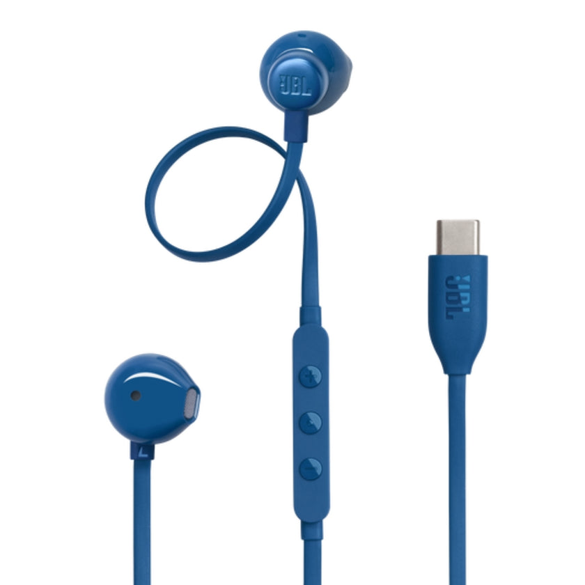 JBL Tune 305C USB-C Earphones (C-Type Cable) - Blue