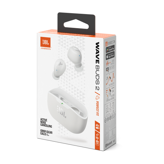 JBL Earphones Wave Buds 2 - White