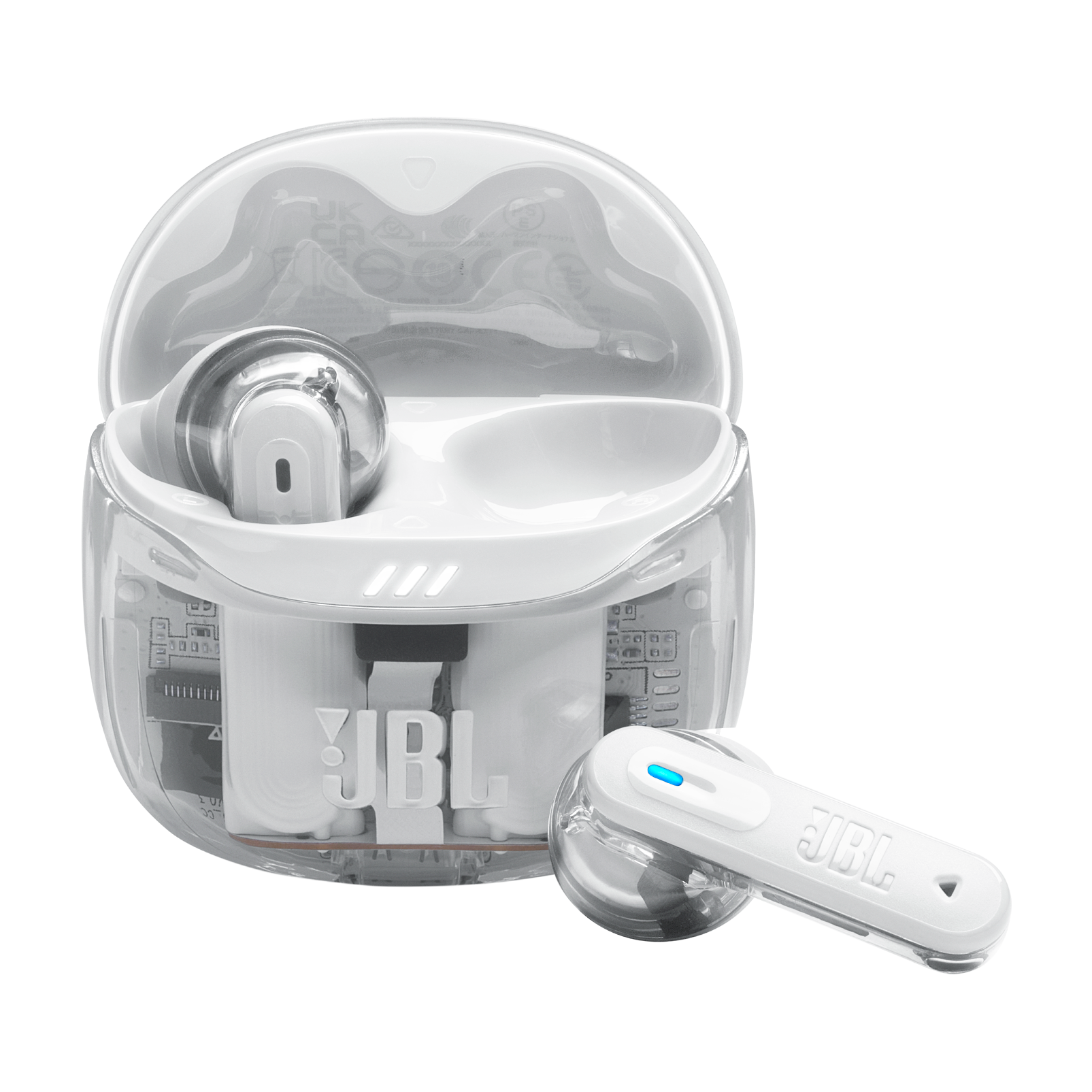 JBL Earphones Tune Flex 2 Ghost Edition - White