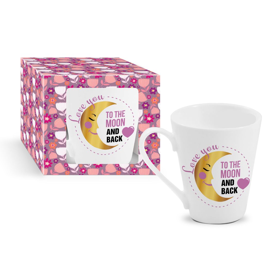 Slant NBC Mug 300ml - Love You To The Moon & Back