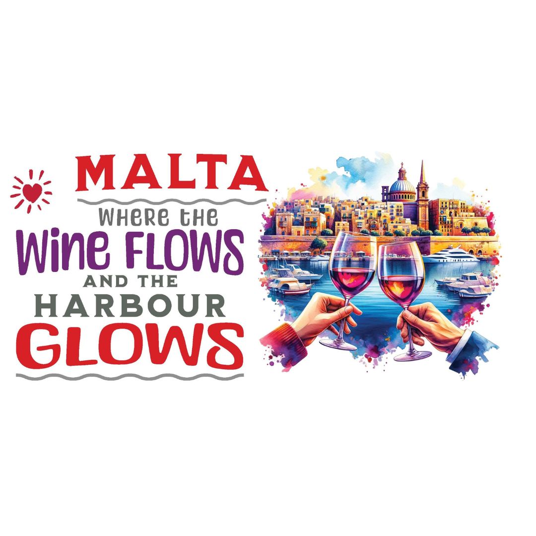 Malta Wooden Hanging Plaques Wine Flows