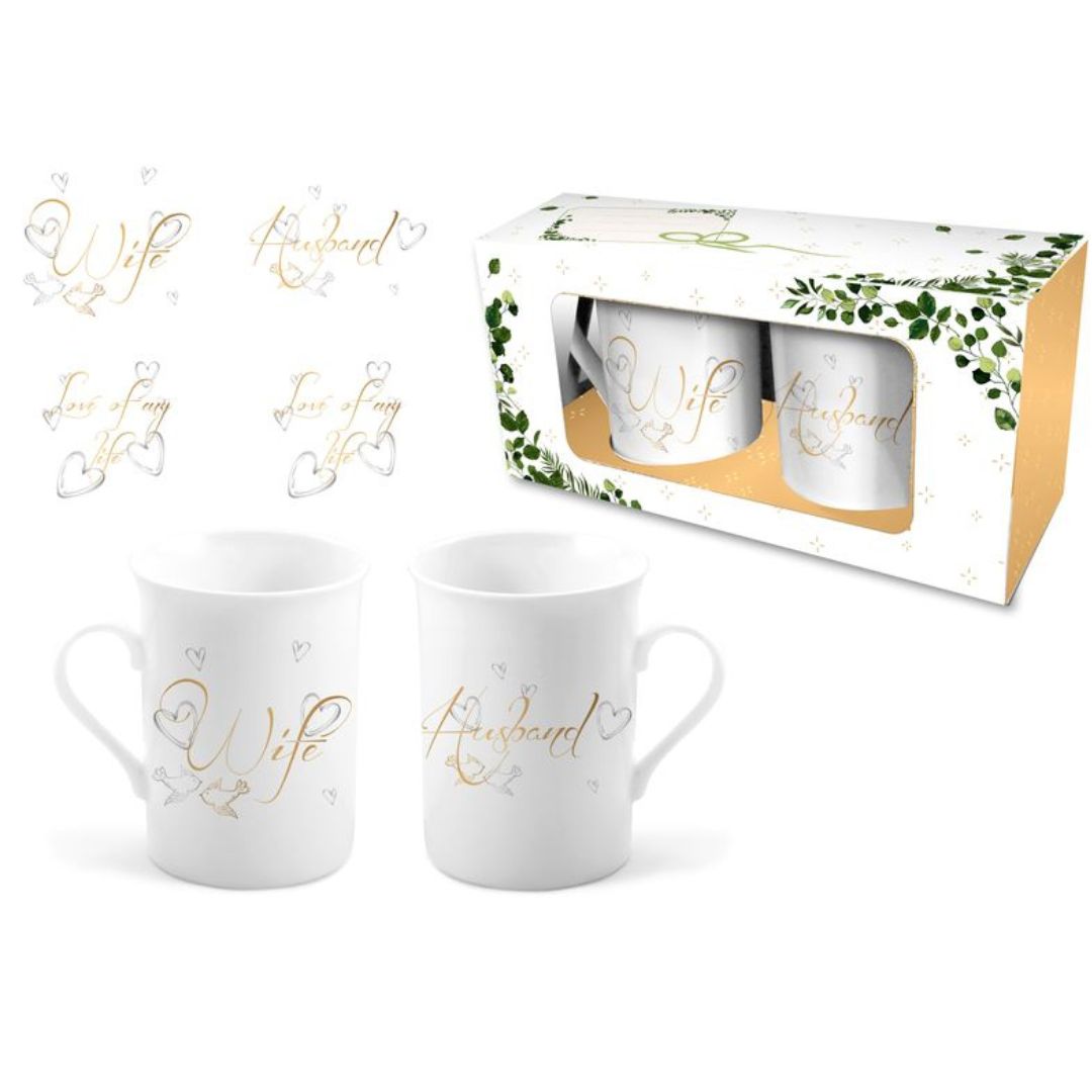 Ccc Wedding Mugs Set Husband & Wife 290ml