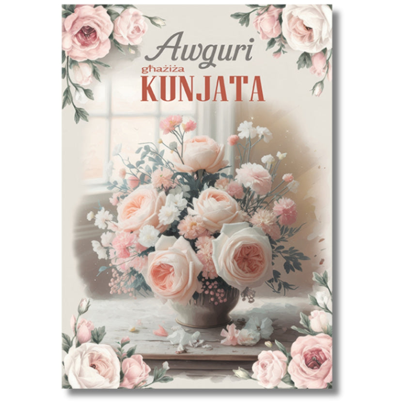 Awguri Ghaziza Kunjata - Greeting Card