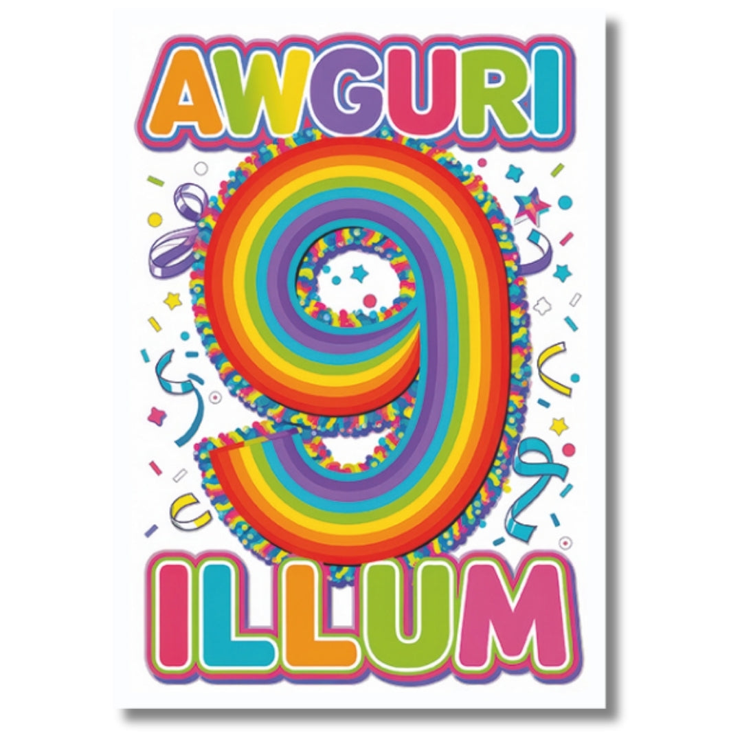 Awguri 9 - Greeting Card