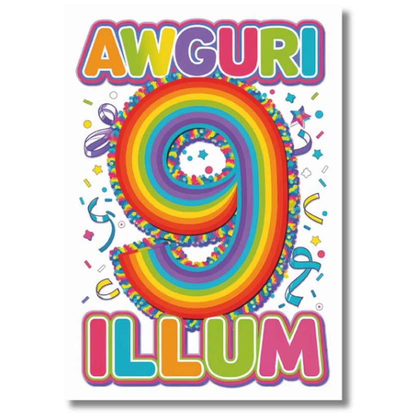Awguri 9 - Greeting Card