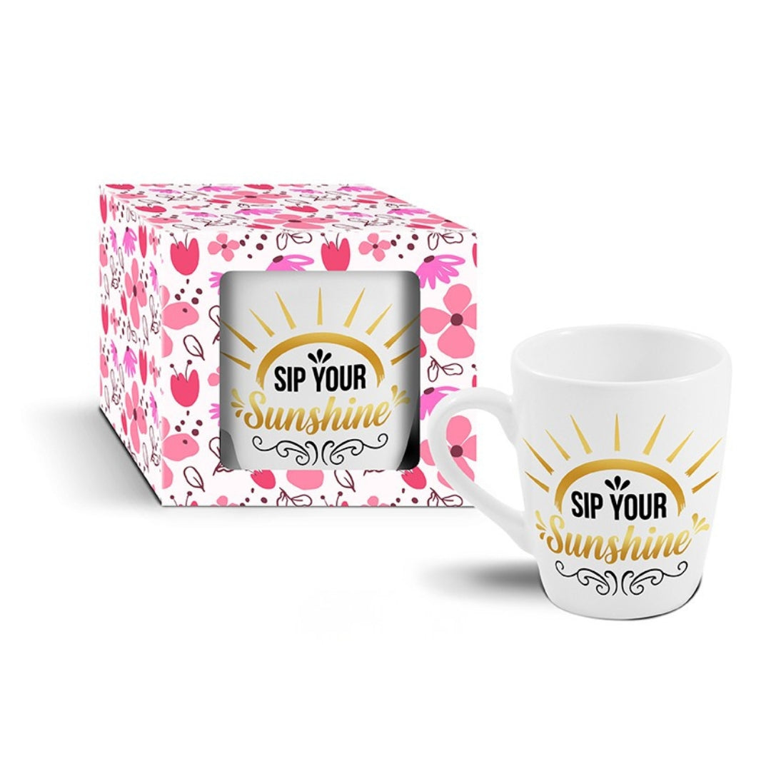 Barrel Mug 300ml - Sip Your Sunshine