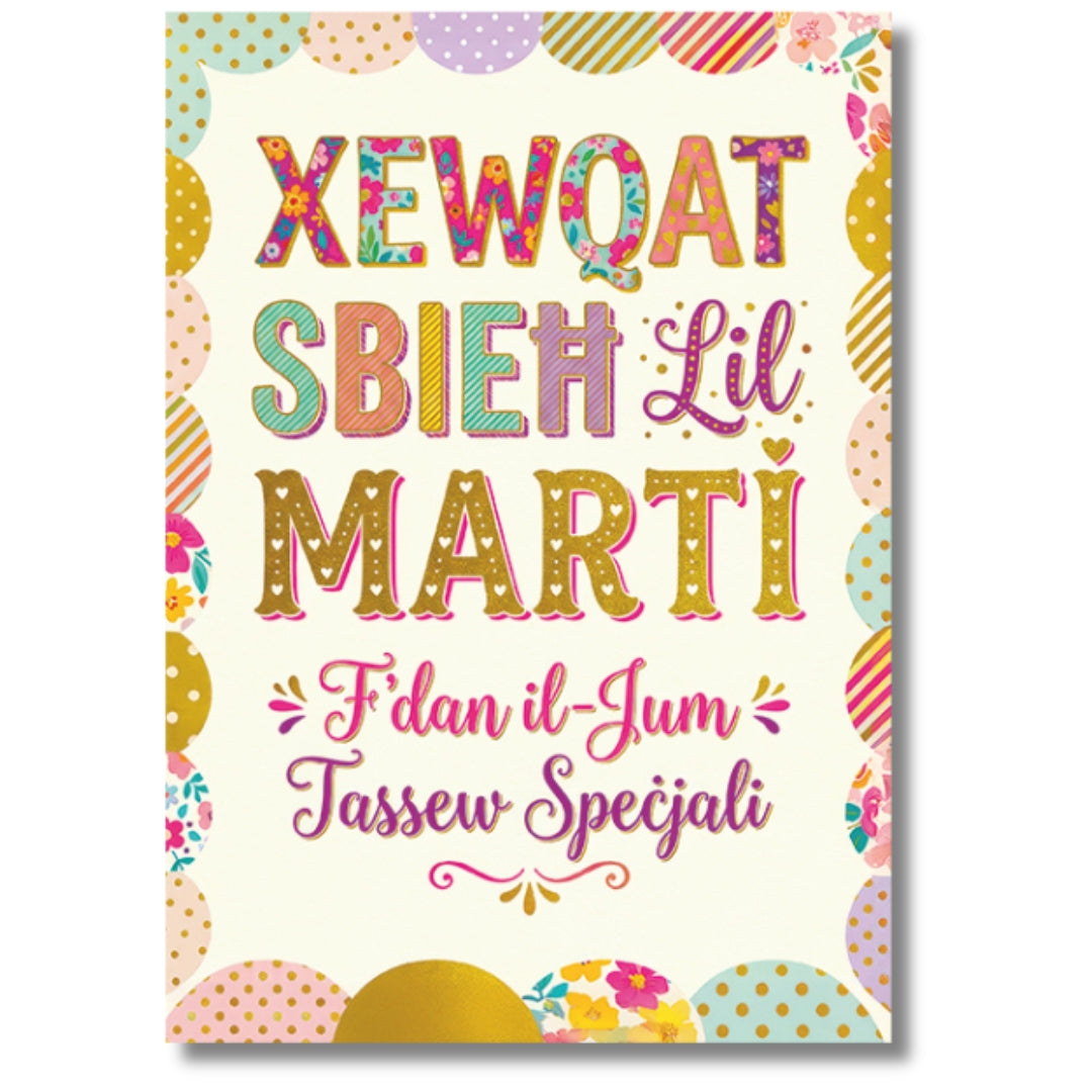 Xewqat Sbieh Lil Marti - Greeting Card