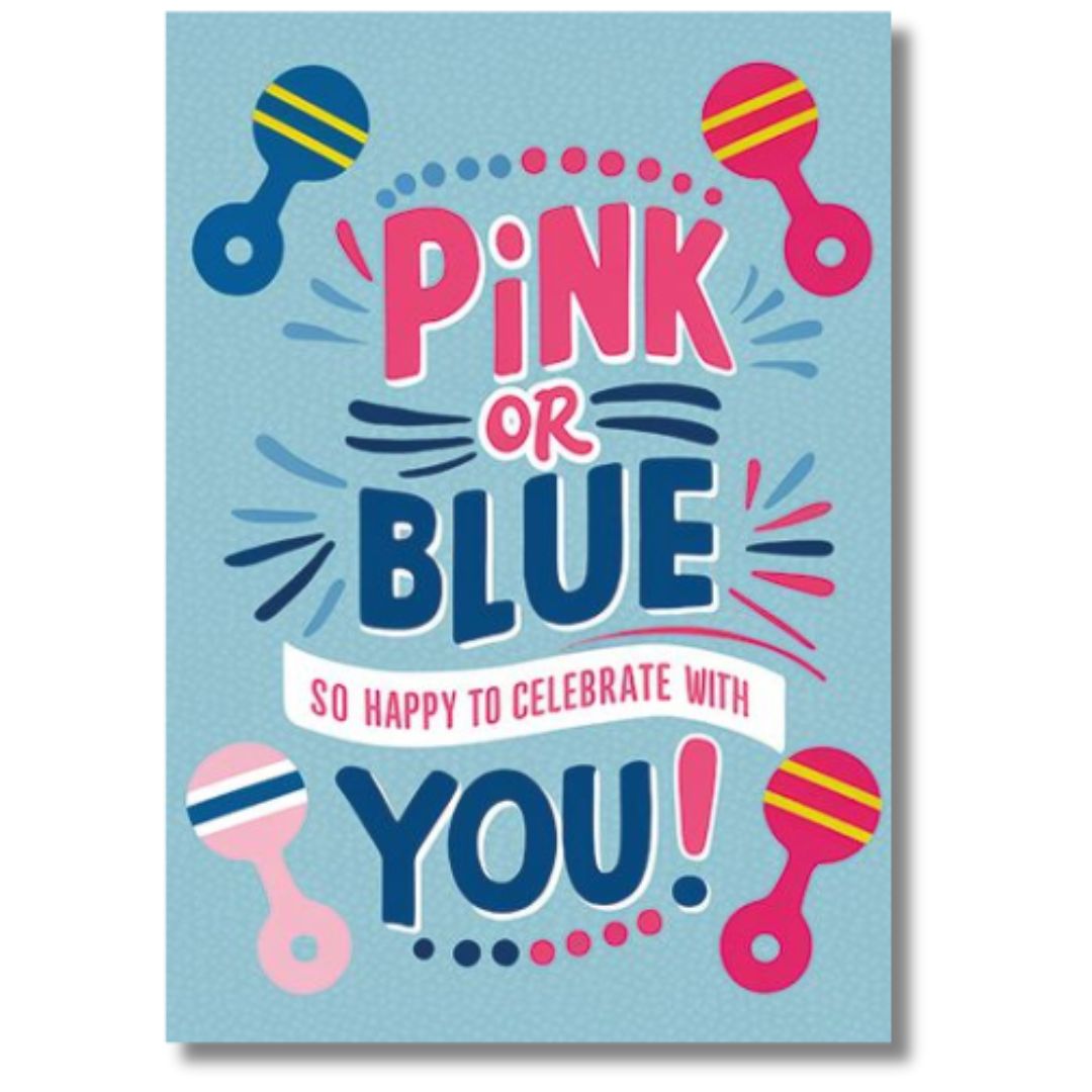 Pink Or Blue - Greeting Card