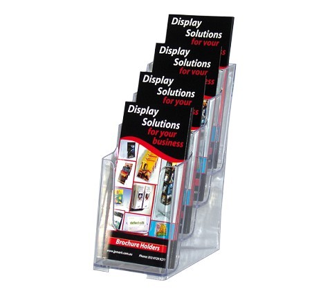 Deflect-o 1/3 of A4 Literature Holder - 4 Tier