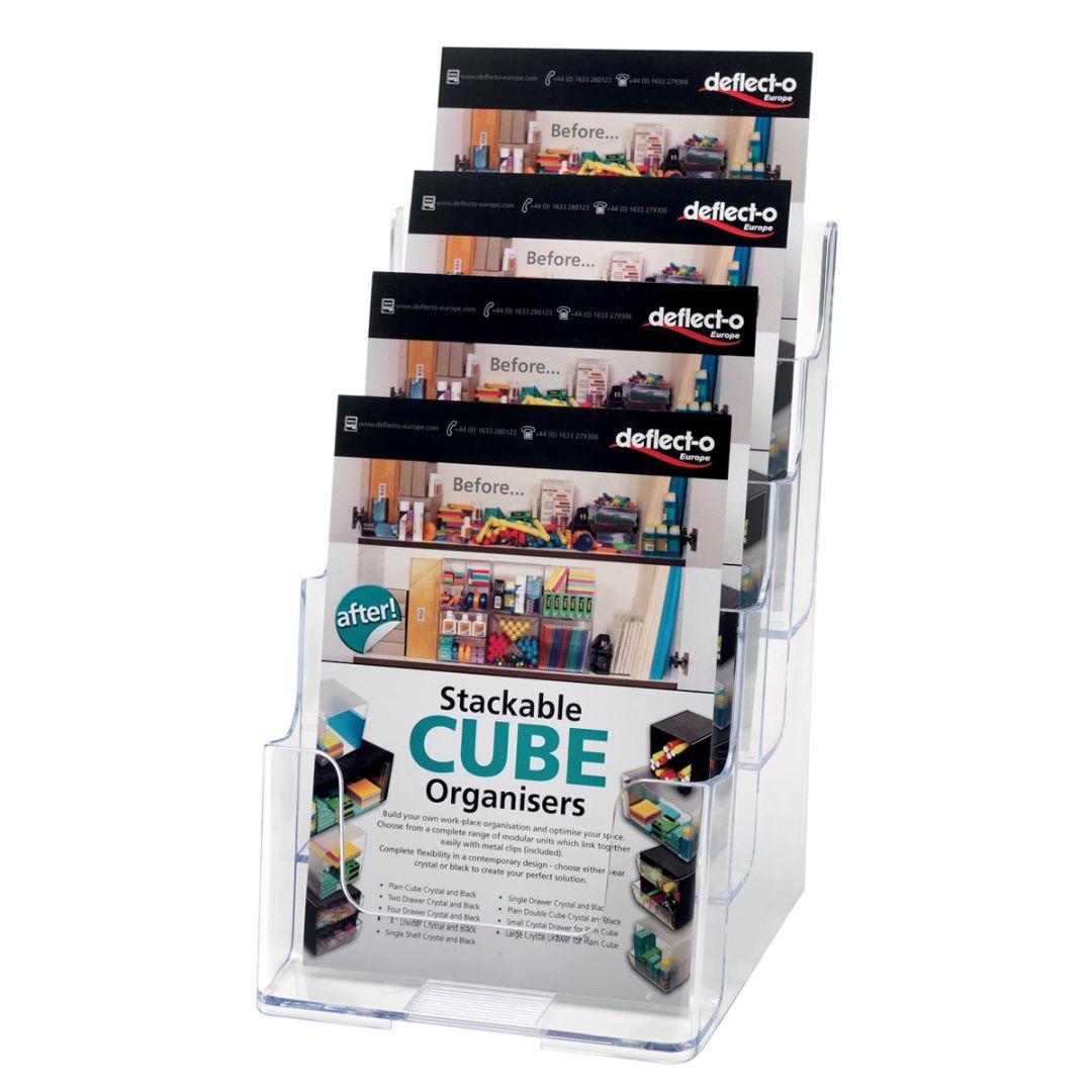 Deflecto A5 4 Tier Literature Holder