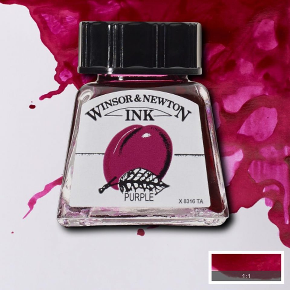 W & N Indian Ink - Various Colours - Purple