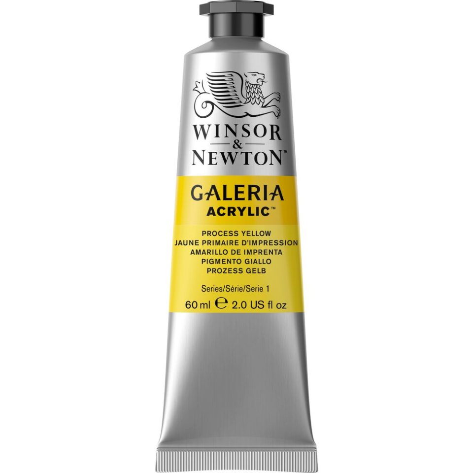 W & N Galeria Acrylic Paint 60ml - Various Colours - Lamp Black