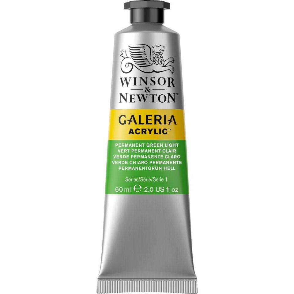 W & N Galeria Acrylic Paint 60ml - Various Colours - Lamp Black