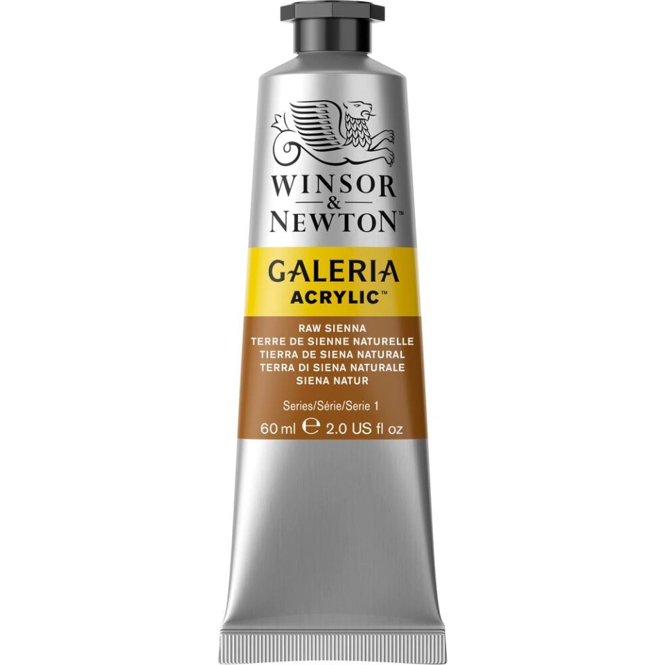 W & N Galeria Acrylic Paint 60ml - Various Colours - Lamp Black