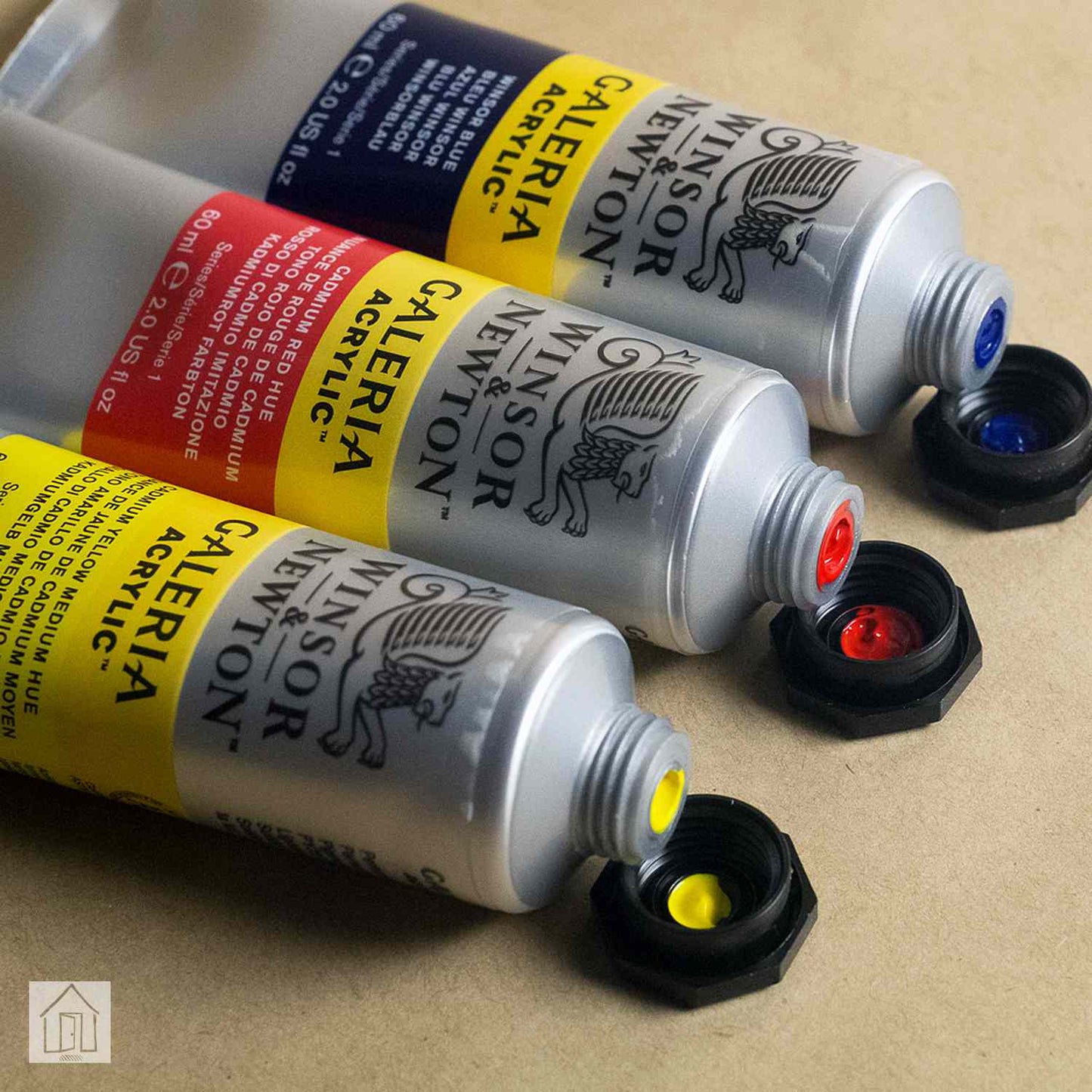 W & N Galeria Acrylic Paint 60ml - Various Colours - Lamp Black