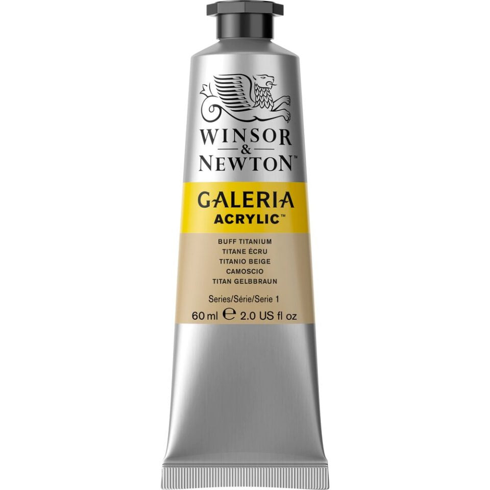 W & N Galeria Acrylic Paint 60ml - Various Colours - Lamp Black