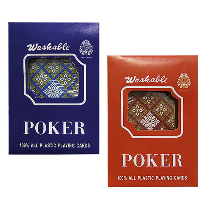 Poker Playing Cards All Plastic x 1pc Assortment